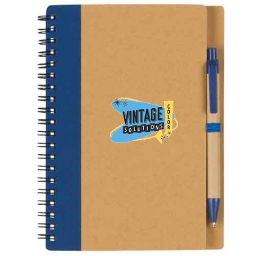Eco-Inspired Spiral Notebook & Pen