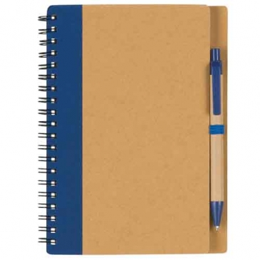 Eco-Inspired Spiral Notebook & Pen
