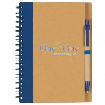 Eco-Inspired Spiral Notebook & Pen