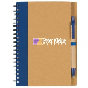 Eco-Inspired Spiral Notebook & Pen