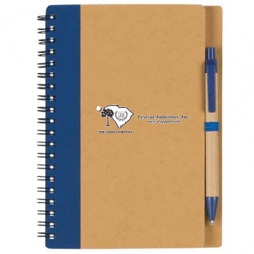 Eco-Inspired Spiral Notebook & Pen