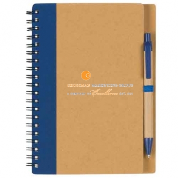 Eco-Inspired Spiral Notebook & Pen