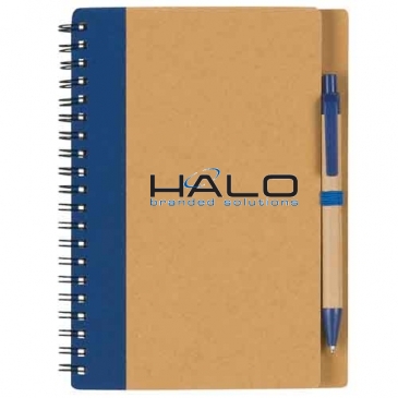 Eco-Inspired Spiral Notebook & Pen