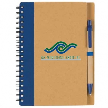 Eco-Inspired Spiral Notebook & Pen