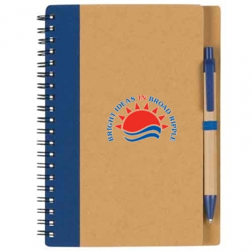 Eco-Inspired Spiral Notebook & Pen