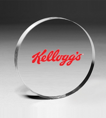 Circle Paperweight - 4” dia x 3/4”