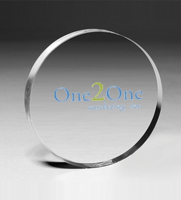 Circle Paperweight - 4” dia x 3/4”