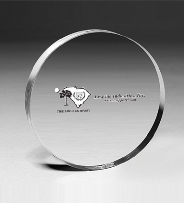 Circle Paperweight - 4” dia x 3/4”