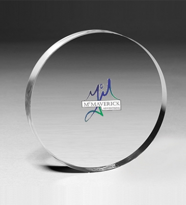 Circle Paperweight - 4” dia x 3/4”