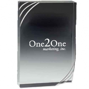 1 1/4” Thick Freestanding Acrylic Awards - 6"