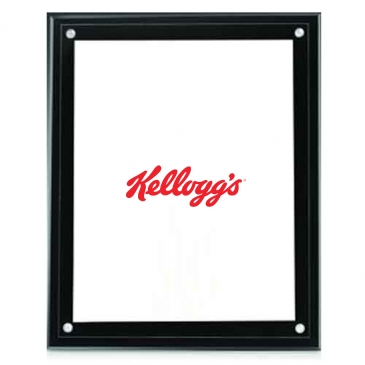 Large Certificate Holder - Clear on Black - 8" x 10" Insert