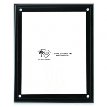 Large Certificate Holder - Clear on Black - 8" x 10" Insert