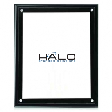 Large Certificate Holder - Clear on Black - 8" x 10" Insert