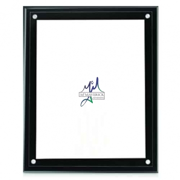 Large Certificate Holder - Clear on Black - 8" x 10" Insert