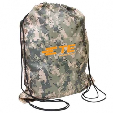 Digital Camo Drawstring Backpack