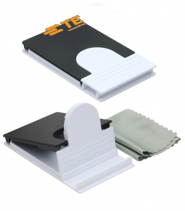 5" x 5" Microfiber Cloth with Phone Holder