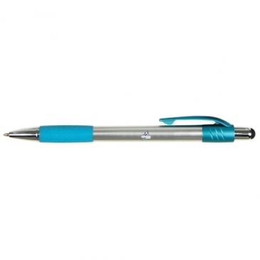 Premium Silver Stylus Pen W/ Metallic Accents