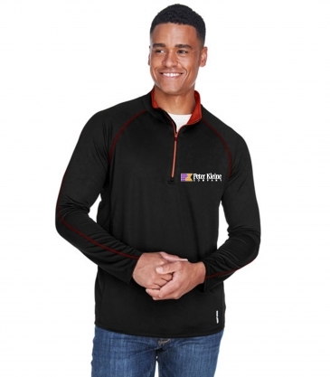 North End Men's Radar Quarter-Zip Performance Long-Sleeve Top