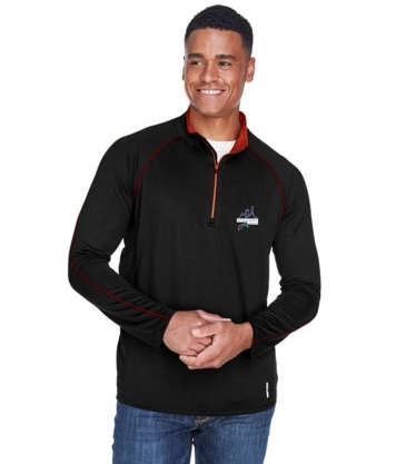 North End Men's Radar Quarter-Zip Performance Long-Sleeve Top