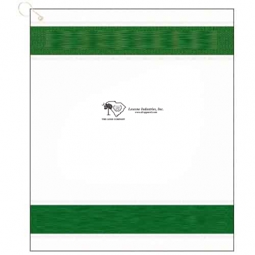 16" X 19" Designer Woven Golf Towel W/2 Cleaner Qs