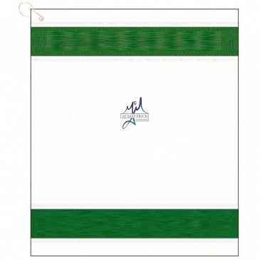 16" X 19" Designer Woven Golf Towel W/2 Cleaner Qs