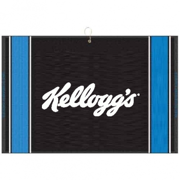 16" X 24" Designer Woven Golf Towel W/ 2 Scrubbers
