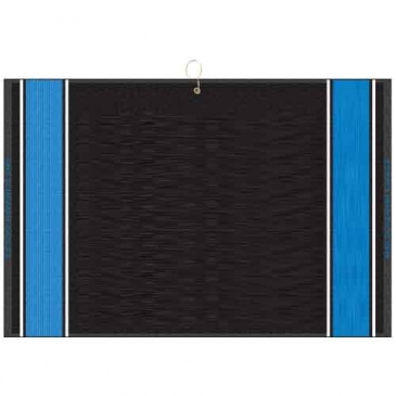 16" X 24" Designer Woven Golf Towel W/ 2 Scrubbers
