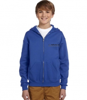 Jerzees Youth NuBlend® Fleece Full-Zip Hooded Sweatshirt