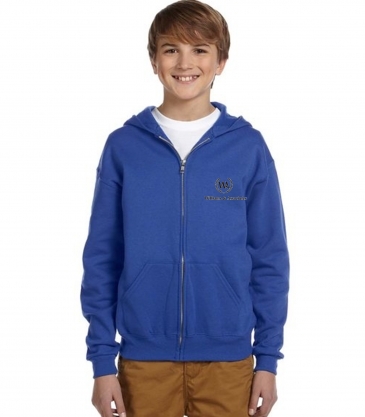Jerzees Youth NuBlend® Fleece Full-Zip Hooded Sweatshirt