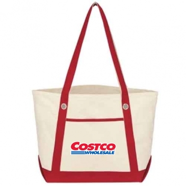 Medium Cotton Canvas Sailing Tote Bag