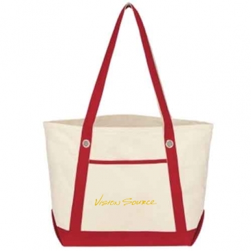 Medium Cotton Canvas Sailing Tote Bag