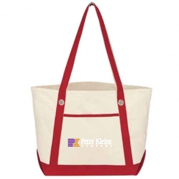 Medium Cotton Canvas Sailing Tote Bag
