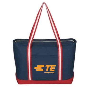 Large Cotton Canvas Admiral Tote Bag_Embroidered