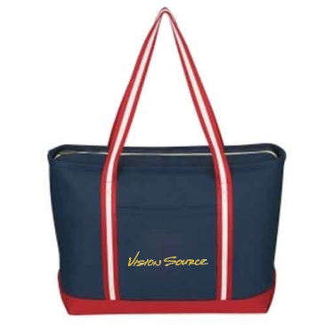Large Cotton Canvas Admiral Tote Bag_Embroidered