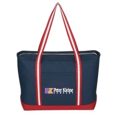 Large Cotton Canvas Admiral Tote Bag_Embroidered