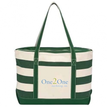 Cotton Canvas Nautical Tote Bag
