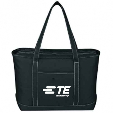 Large Cotton Canvas Yacht Tote Bag_Embroidered