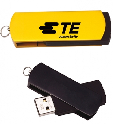 2 GB Slide USB 2.0 Flash Drive