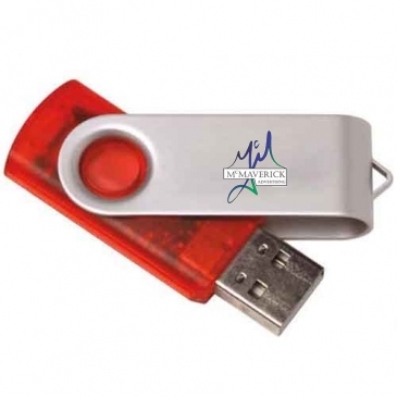 8 GB Translucent Folding USB 2.0 Flash Drive