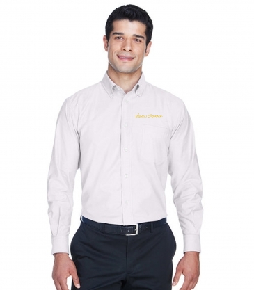 Men's Long-Sleeve Oxford with Stain-Release