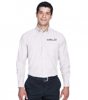 Men's Long-Sleeve Oxford with Stain-Release