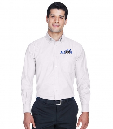 Men's Long-Sleeve Oxford with Stain-Release