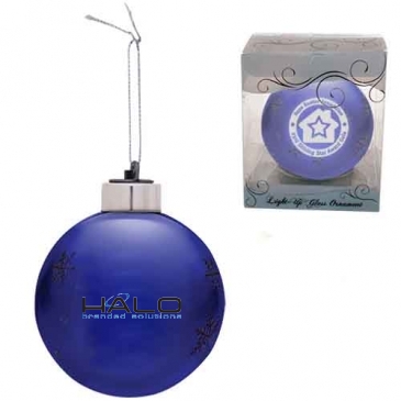 Light-Up Glass Ornament