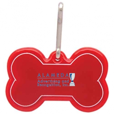 Dog Bone Reflective Collar Tag