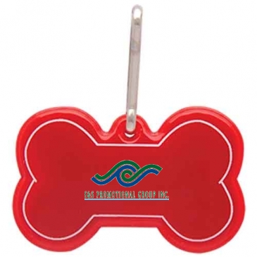 Dog Bone Reflective Collar Tag