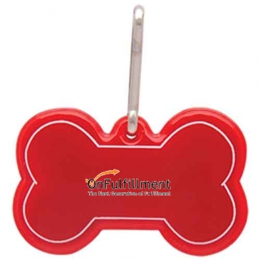 Dog Bone Reflective Collar Tag