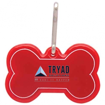 Dog Bone Reflective Collar Tag