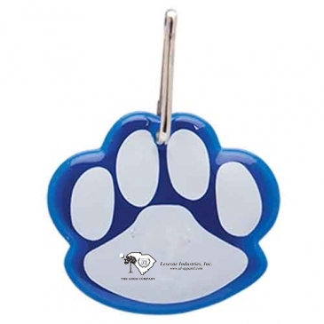Paw Shaped Reflective Collar Tag