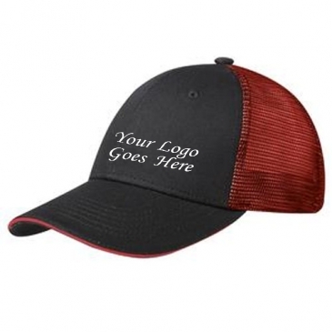 Port Authority® Double Mesh Snapback Sandwich Bill Cap