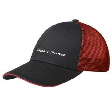 Port Authority® Double Mesh Snapback Sandwich Bill Cap